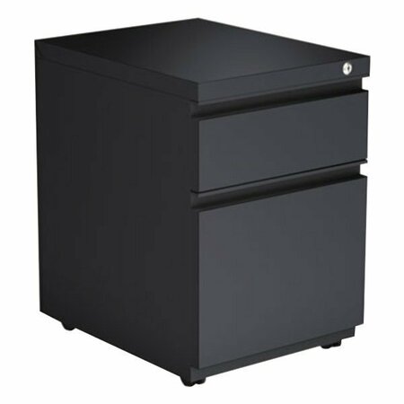 ALERA ALEPBBFCH Charcoal Two-Drawer Metal Pedestal Box File with Full-Length Pulls 328ALEPBBFCH